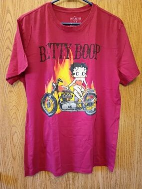 Betty Boop Red Graphic Short-Sleeve Tee
